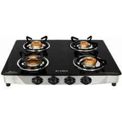 Faber Jumbo 4 Burners Manual Toughened Glass Top Cooktop