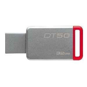 Kingston 32GB Red Datatraveler 50 Usb 3.0 Flash Drive Dt50/32GBfr