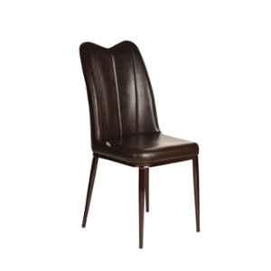 Teal Clark Faux Leather Dark Brown Dining Chair, 19002453