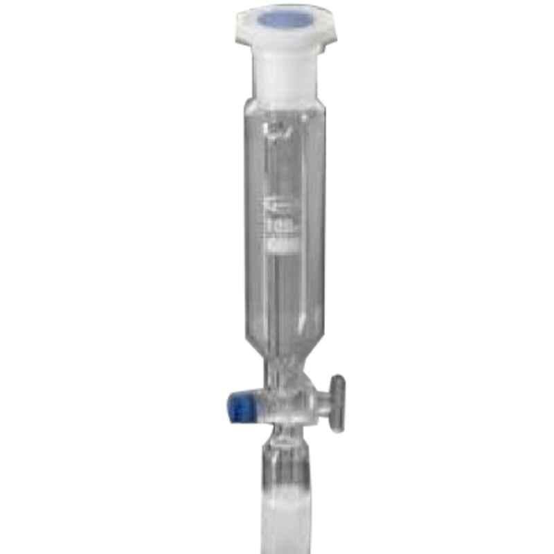 Glassco 100ml Boro 3.3 Glass Pressure Equalizing Cylindrical Funnel, 168.202.02A