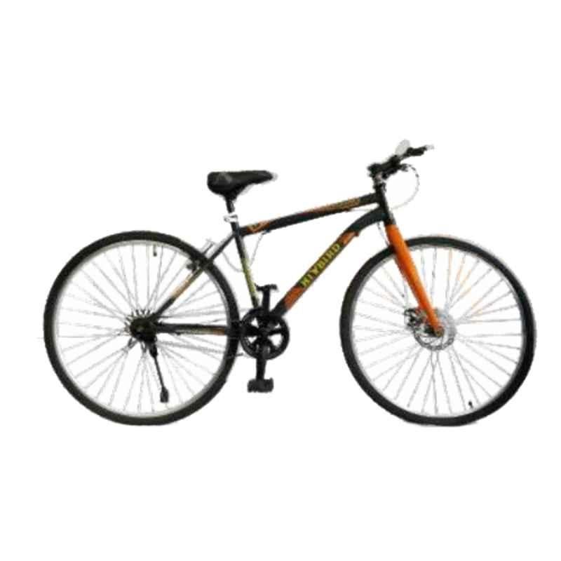 Hi Bird Hybrid Road Bike 700C Black Orange VV Single Speed Cycle HB RB SS VV