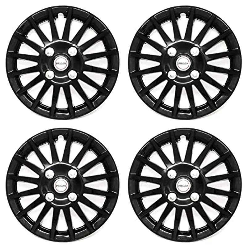 PRIGAN Magnite Black Silver Wheel Cover 16 (Set of 4 Pcs) (Press