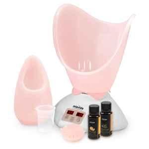Mievida Plastic Pink Steam Inhaler Vaporizer & Facial Steamer With Cedarwood and Orange Essential Oils