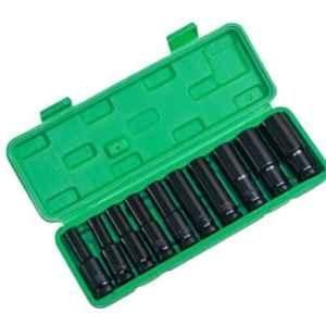 Okasta 10 Pcs 1/2 inch Square Drive 78mm Deep Impact Socket Hex Set