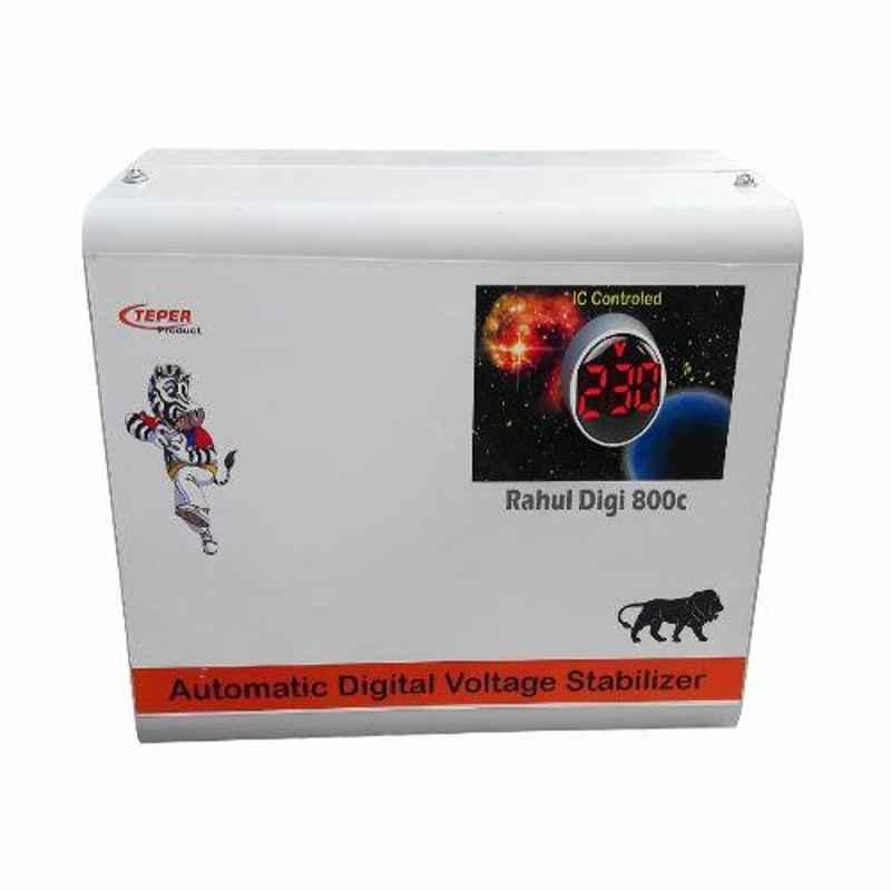 Rahul Digi 800C 140-280V 800VA Single Phase Digital Automatic Voltage Stabilizer