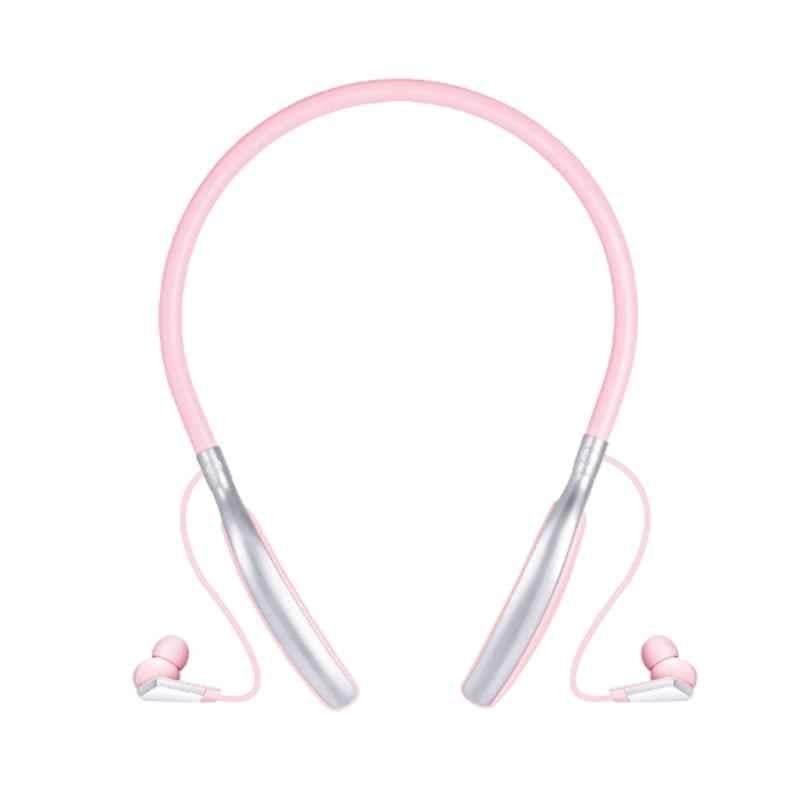 Buy Fingers Blush Pink Wireless Bluetooth Neckband Earphone Online