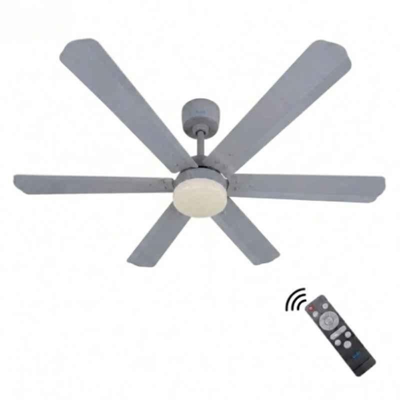 Xuga Zephyr F1G 32W 5 Star 320rpm Copper Motor Grey BLDC 6 Blade Ceiling Fan with Remote & 5 Years Warranty, Sweep: 1200 mm