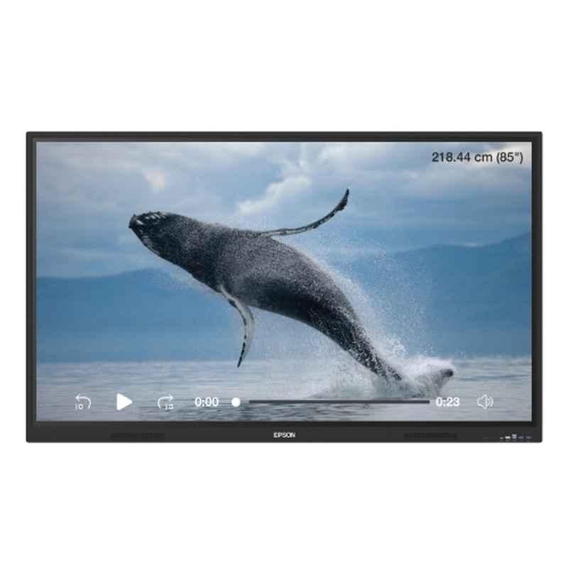 Epson PowerBoardPRO 86 inch 3840x2160p UHD 4K Interactive Flat Panel Display with IPS Panel, EI-P8601