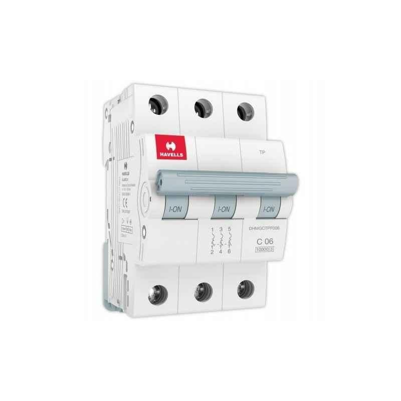 Havells EURO-II 40A C Curve TP MCB, DHMGCTPF040 (Pack of 4)