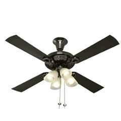 Usha Fontana Lotus 70W Black Chrome Mild steel Ceiling Fan with Decorative Lights, Sweep: 1230 mm