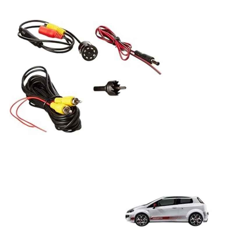 Kozdiko Car Rear View Reverse Parking Camera with HD Night Vision & 8 LED Waterproof for Fiat Abarth