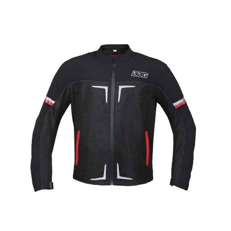 Biking Brotherhood Soft Shell Textile & Mesh Panel Metro Riding Jacket, Size: 4XL