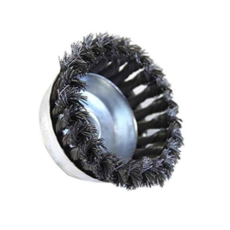 75x14mm Steel Knotted Wire Wheel Cup Brush