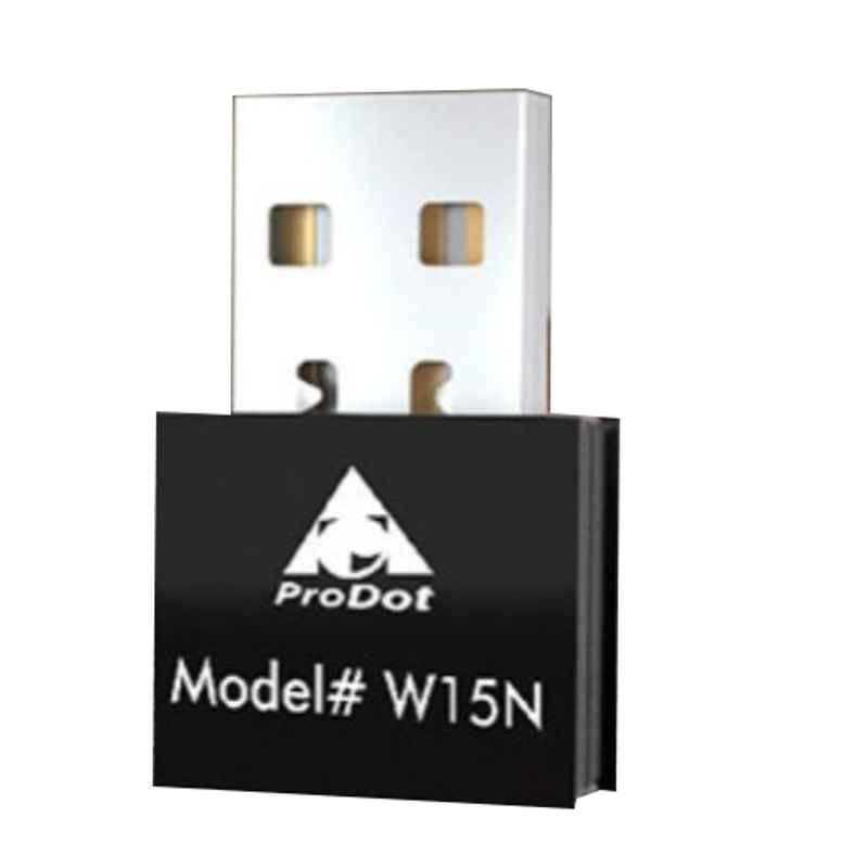 Prodot W15N 150-300 Mbps 2.4Ghz Wifi Nano USB Adapter