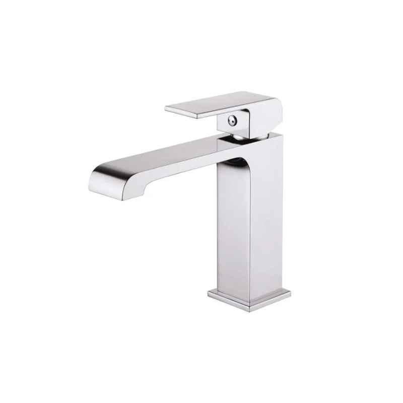 Milano Power Single Lever Wash Basin Mixer with Brass Pop-up & Waste, 140100200486