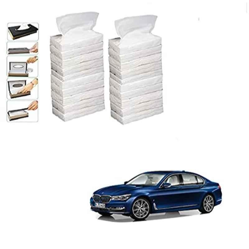 Kozdiko 100 Pulls Dispenser Box Refiller Tissue Paper with 200 Sheets for BMW 7 Series (Pack of 20)