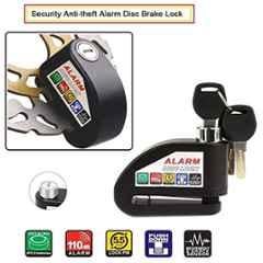 AOW Security Alarm Disk Lock Motorbike Bike Scooter Loud Disc Brake Lock Security Anti-Theft Alarm for Unicorn Disc Brake