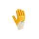 Mallcom 8 Inch Yellow Light Palm Nitrile Safety Gloves, LPKY (Pack of 12)