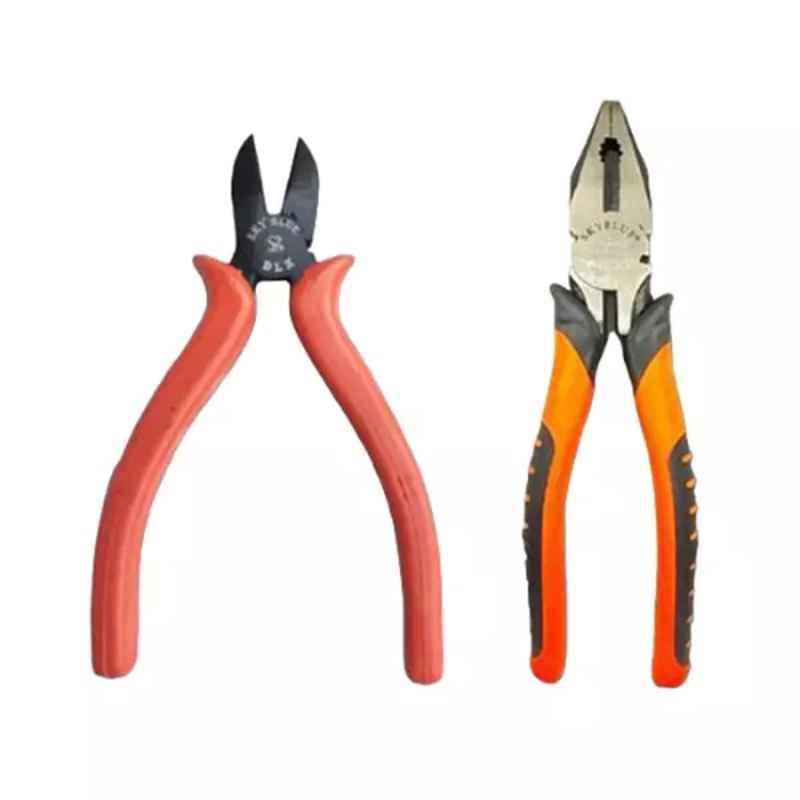 Sky Blue 2 Pcs 8 inch Lineman Plier Combo, SBE_PLIER_COMBOS_COMBO_768