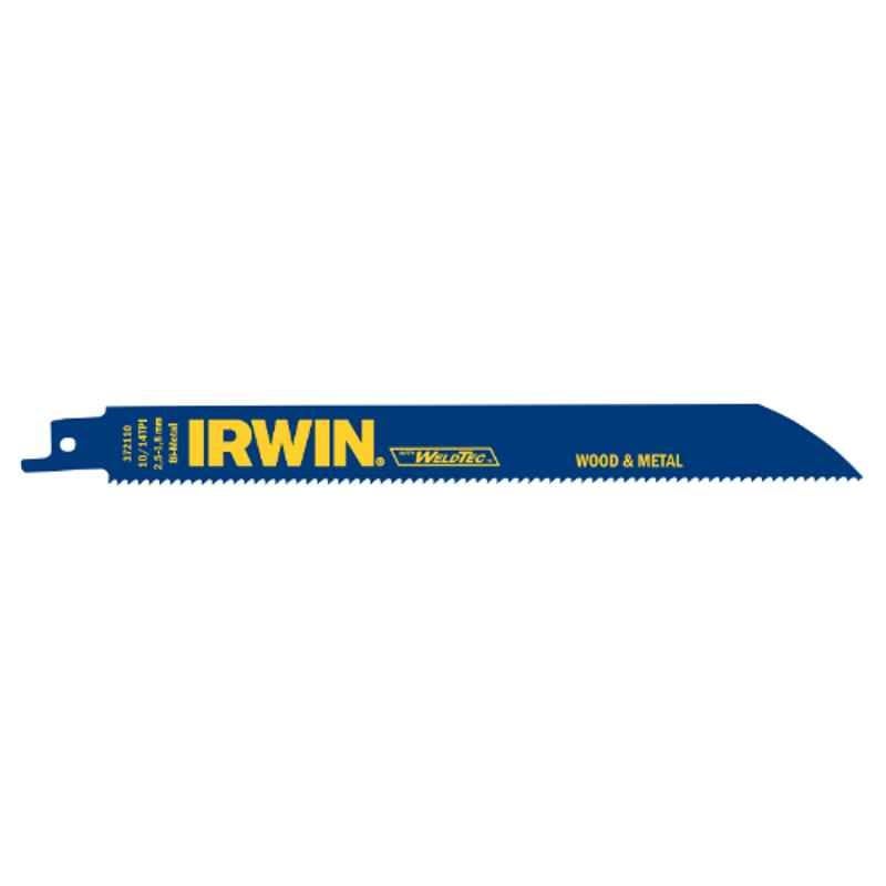 Irwin 110R 300mm Weldtec Metal & Wood Cutting Bi-Metal Reciprocating Blade, 10504142