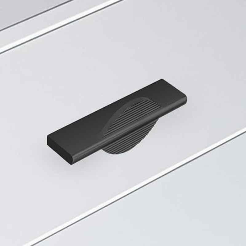 Plantex 96mm Aluminium Black Pull Cabinet Handle for Home & Office, APS-DTC-5590-BLCK-96MM