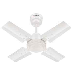 Longway Crystal P1 50W 800rpm White Ultra High Speed 4 Blade Anti-Dust Decorative Ceiling Fan with 2 Years Warranty, Sweep: 600 mm