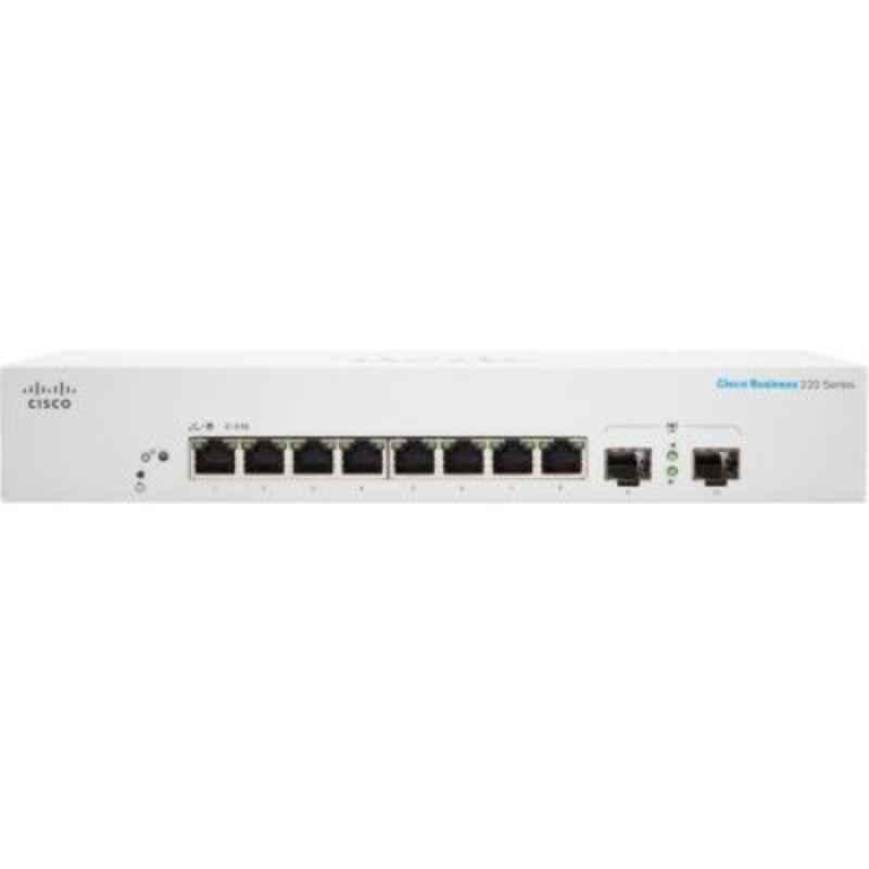 Cisco Business 350 Series 12 Ports 5GE PoE 2x10G 2x10G SFP+ White Managed Network Switch, CBS35012NP4X
