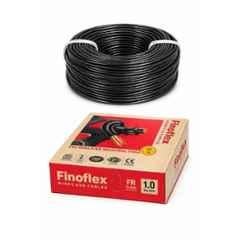 Finoflex 1 Sqmm Black CCS FR PVC Insulated Single Core Electric Wire, Length: 70 m