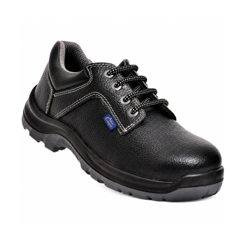 Allen Cooper AC-1284 Antistatic Steel Toe Black Work Safety Shoes, Size: 8