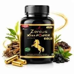 Zenius India 30 Pcs Xtra Power Gold Night Capsule with withania Somnifera, Terminalia Arjuna, Asparagus Adscendens for Supports Male Reproductive Health