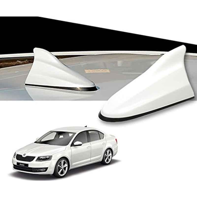 Kozdiko White Shark Fin Signal Receiver Antenna for Skoda Octavia, KOZ-1770
