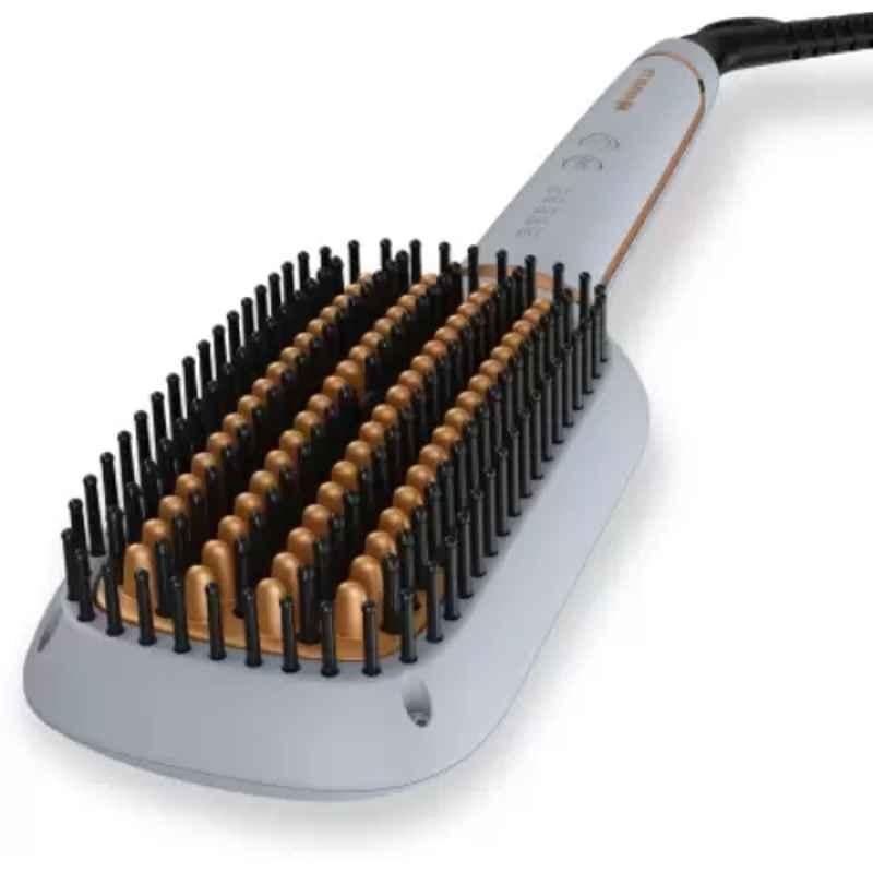 Havells HS6000 Keratin Infused Hair Straightening Brush with Temperature Control, GHPHHKBHGR00
