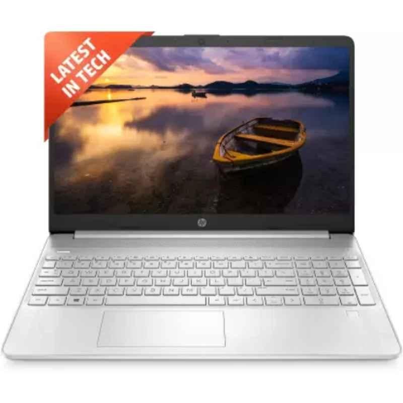 HP 15S-FQ5111TU Natural Silver Thin & Light Laptop with MS Office 12th Gen Intel Core i5 8GB/512GB SSD/Win 11 Home & 15.6 inch Display, 6P129PA