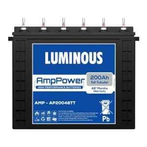 Luminous AmpPower AP20048TT 200Ah Tall Tubular Inverter Battery with 48 Months Warranty for Home, Office & Shops