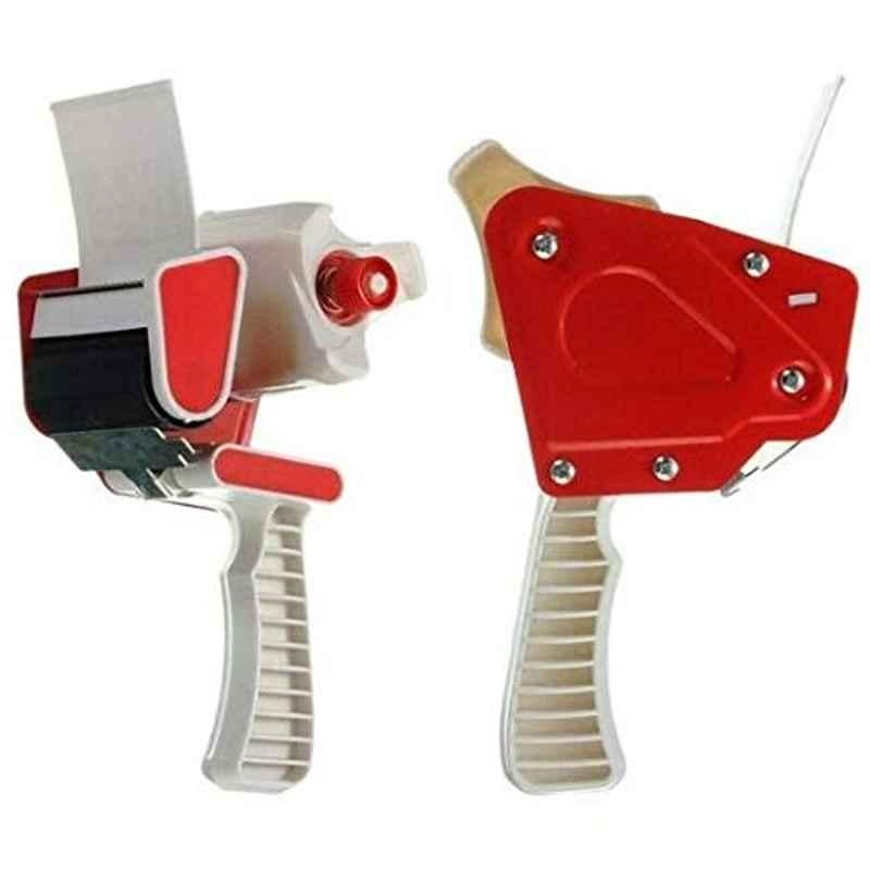 Moving Carton Box Sealer Packing Tape Dispenser Gun, 2In-Red