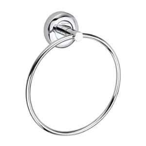 Aligarian Stainless Steel Chrome Finish Wall Mounted Round Solid Towel Ring