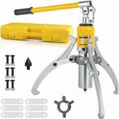 Nutronics 5 Ton 3-in-1 Steel Hydraulic Gear Puller with Bearing Wheel, HP-5T
