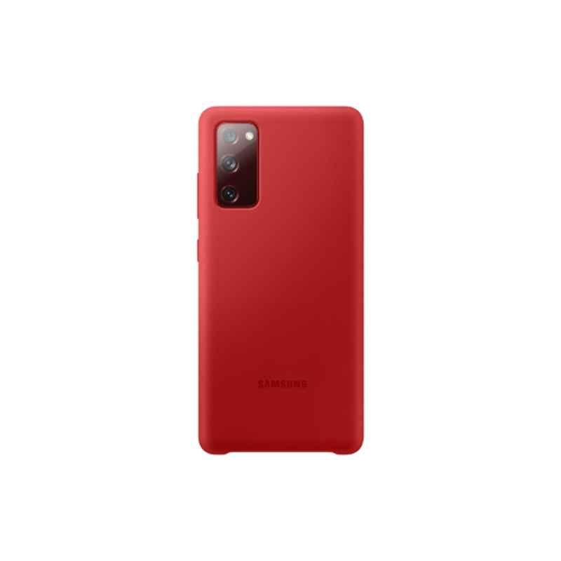 Samsung Silicon Red Back Mobile Cover for Galaxy S20 FE, EF-PG780