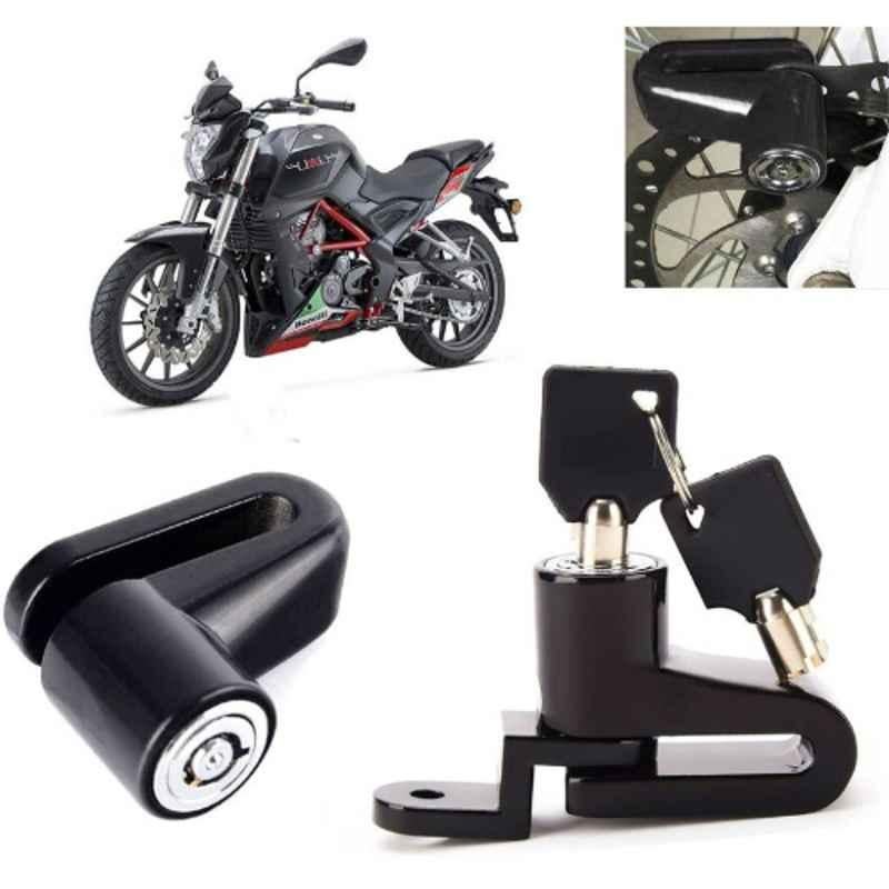 Auto Pearl Steel Black Heavy Duty Anti-Theft Disc Brake Lock for TNT 25, Lock_113