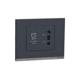 Schneider Electric Unica Pure Volcanic Grey Shaver Socket, UNSSHAVER_GY