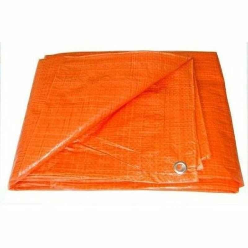 20x24ft Orange & Silver Plastic Tarpaulin Sheet
