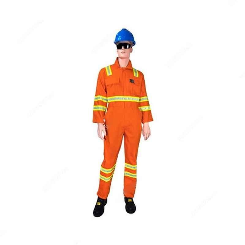 Empiral E310053001 Cotton Orange Safety Coverall, Size: 2XL