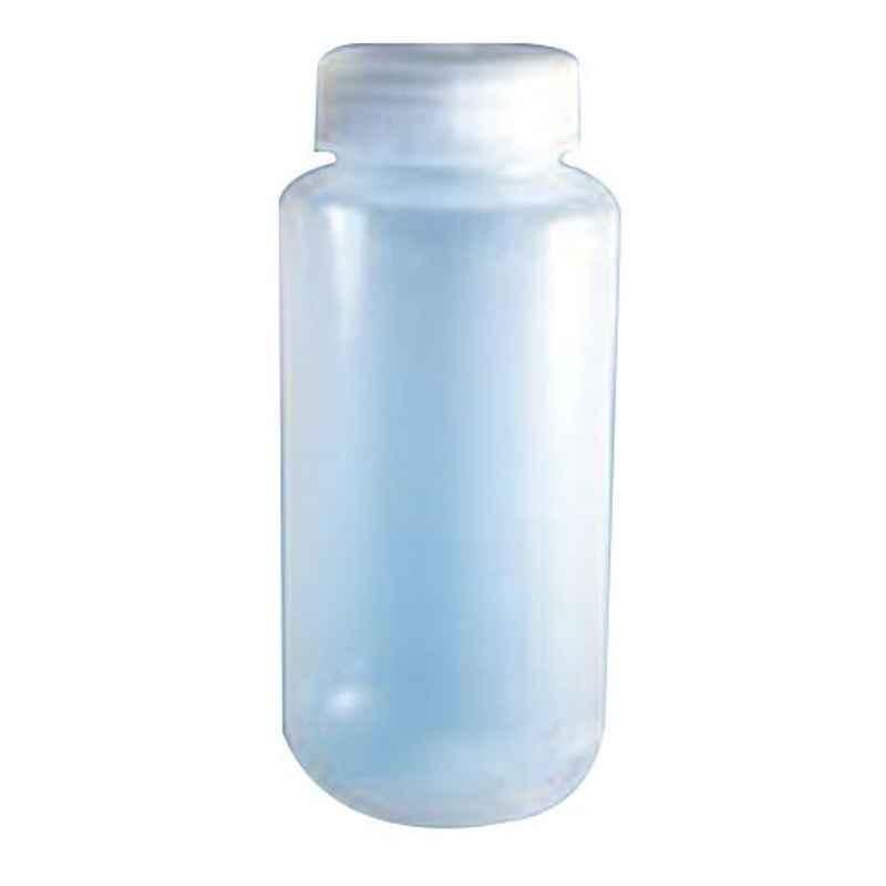 Polylab 500ml Polypropylene Wide Mouth Reagent Bottle, 33309 (Pack of 12)
