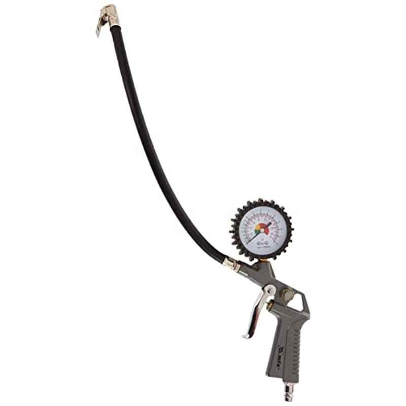 Ma Fra 220psi Rubber & Metal Tyre Pressure Gauge with Flexible Hose