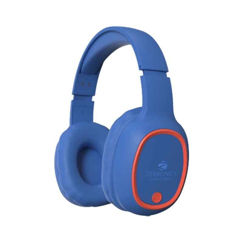 Buy Zebronics Zeb Thunder Red Blue Wireless Headphone Online At Best Price On Moglix