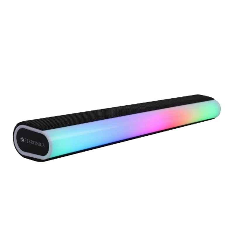Zebronics Vita 202 16W Black Soundbar with TWS Function & 8 RGB Modes, PSPK 54