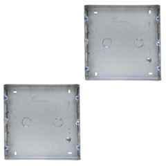 Forus 5x5 inch 8 Module GI Sheet Metal Modular Box (Pack of 2)
