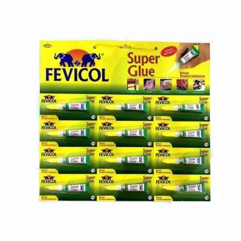 Fevicol Super Glue, 3GM, 12 Pcs/Pack