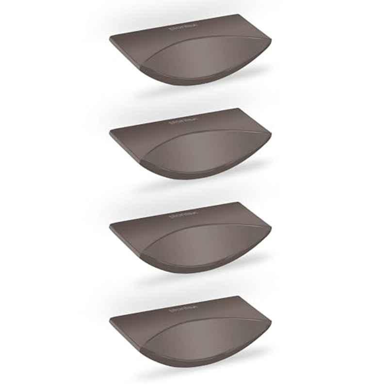 Plantex Knobs for Drawer/Rectangular Drawer Knob/Pull-Push Knobs for Kitchen/Bedroom Drawer (Pack of 4) Satin Black
