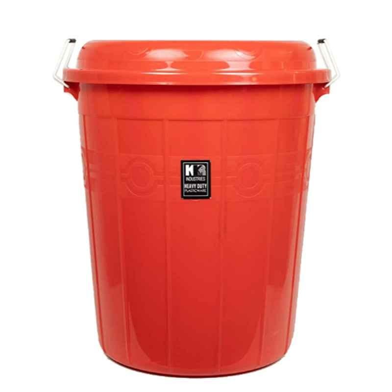 KKR 30L Plastic Red Round Heavy Duty Bucket with Lid